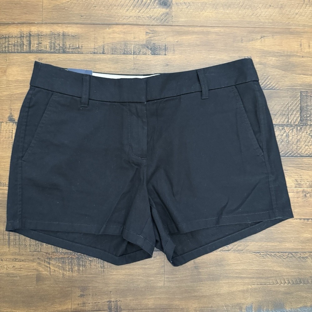 NEW J.Crew 3.5" Classic Chino Shorts in Black Size 6